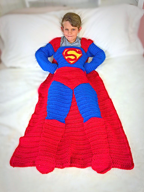 Superman Blanket Crochet Pattern