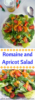 Romaine and Apricot Salad: A wonderfully light and delicious salad of romaine lettuce, broccoli slaw with an apricot dressing. Perfect for the holiday! - Slice of Southern