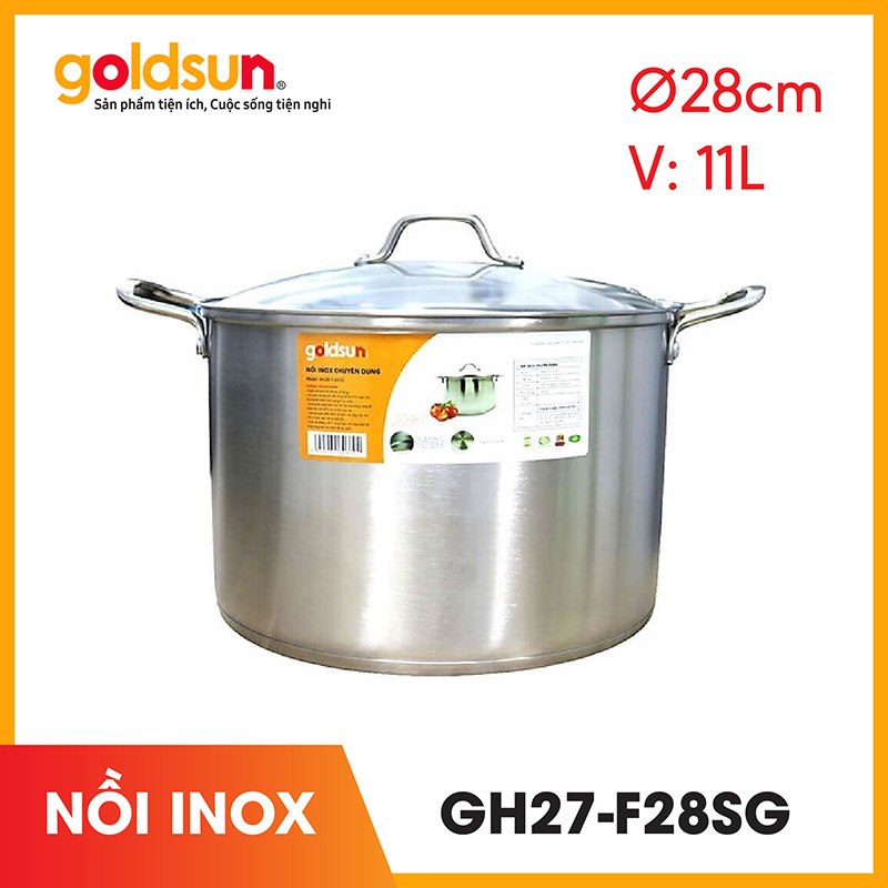 Goldsun Nồi luộc gà inox GH27-F28SG