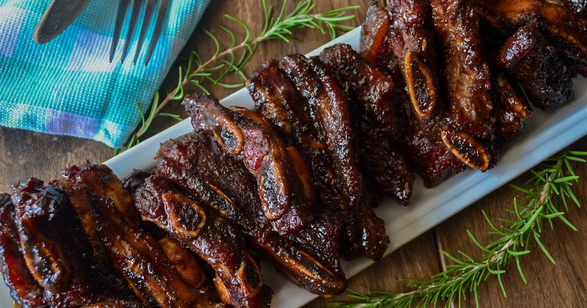 Greedy Girl Rosemary smoked beef short ribs