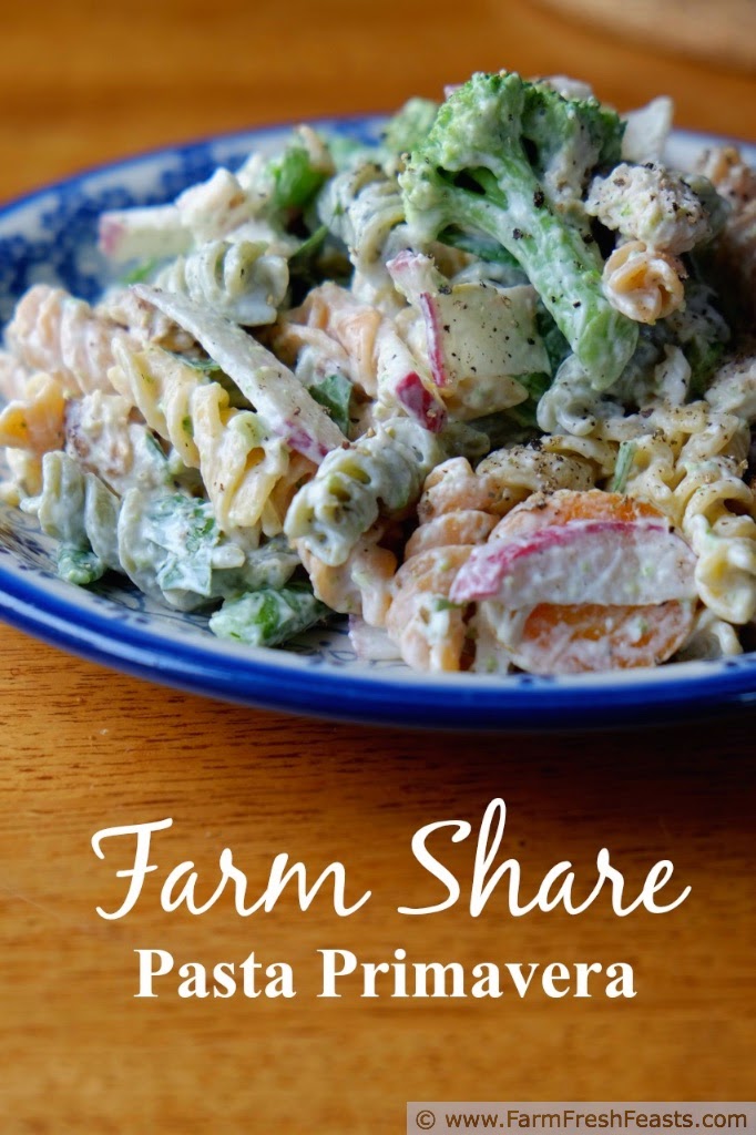 Farm Fresh Feasts Farm Share Pasta Primavera