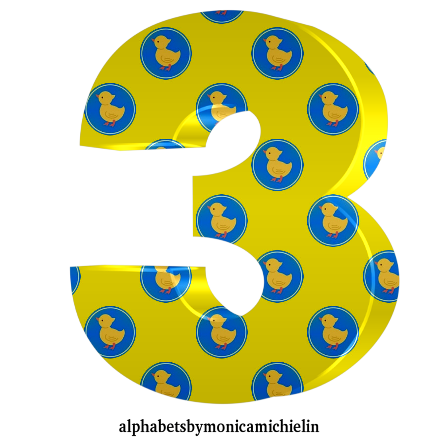 M. Michielin Alphabets BABY ALPHABET YELLOW RUBBER DUCK, NUMBER, ICONS