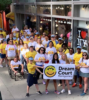 Montgomery Catholic Student Volunteers with US Open Dream Court Delegation 1