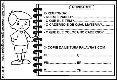 Leitura e interpretação alfabetização,volta às aulas