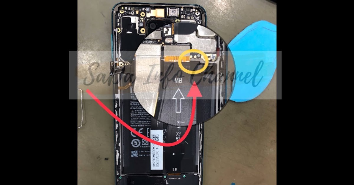 Titik Test point Redmi Note 9 Pro aka Joyeuse untuk masuk ke EDL mode