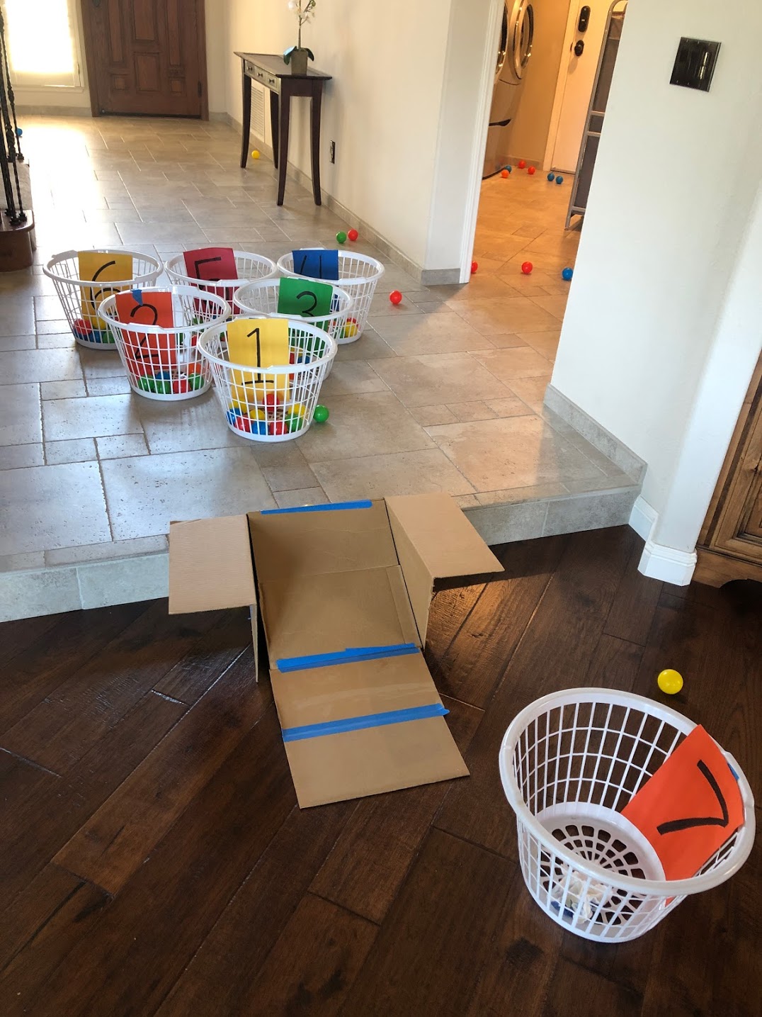 Toddler Approved! Easy Ball Launch Activity for Kids