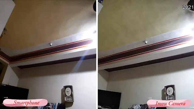 imou cue2 camera night recording qaulity test