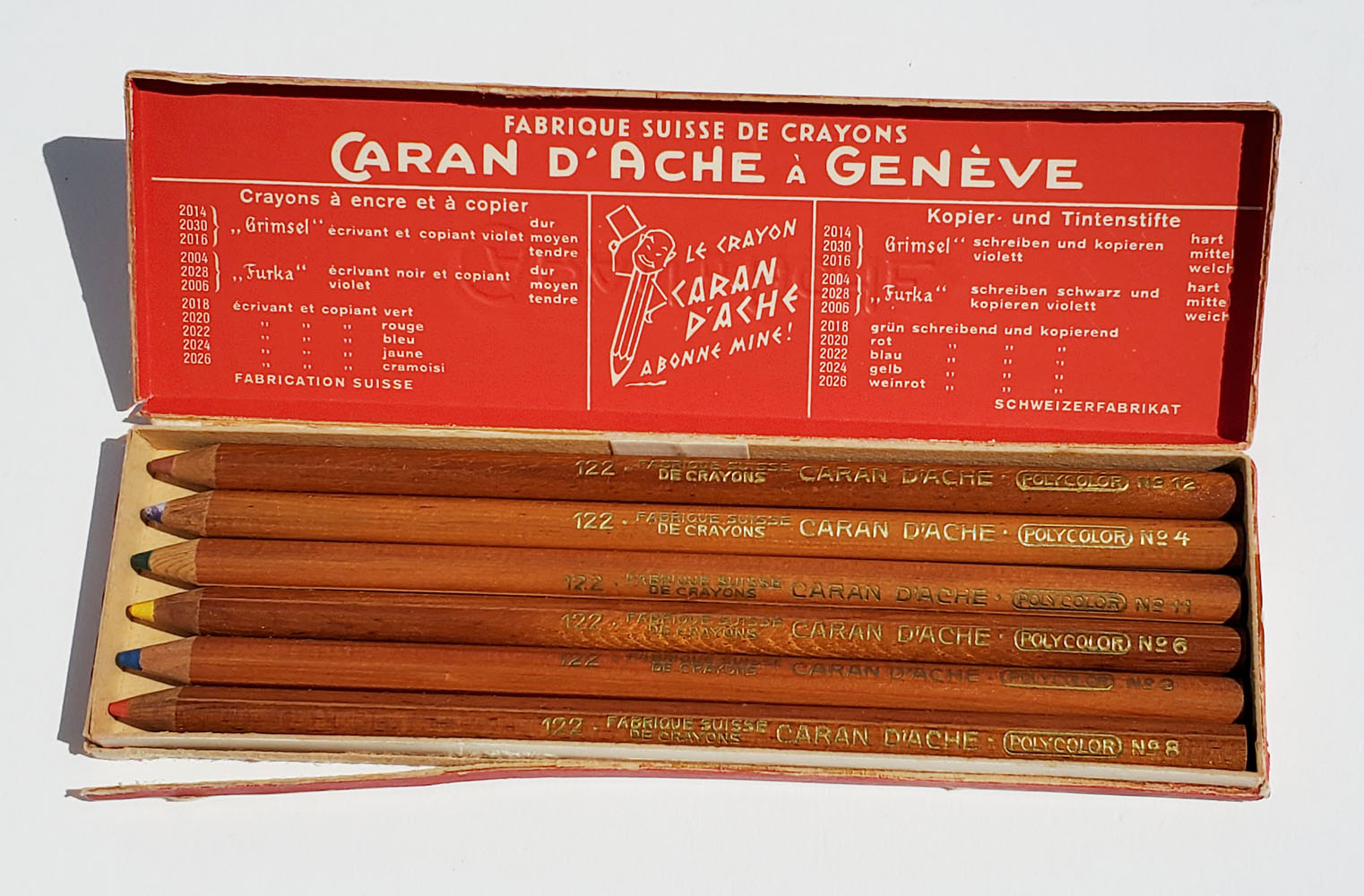 Fueled by Clouds & Coffee: Vintage Colored Pencils: Caran d'Ache Polycolor