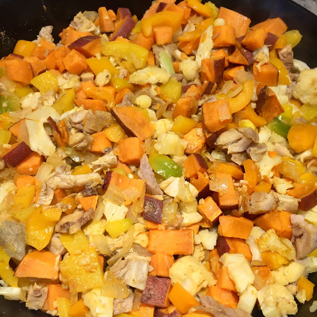 Diabetes-Friendly Turkey and Sweet Potato Hash in Cast Iron Skillet