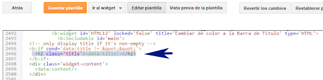 ¿Cómo cambiar de color la barra de títulos de cualquier widget de Blogger?