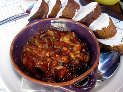 Eggplant Caponata with Goat Cheese at The Purple Pig in Chicago - Photo by Michelle Judd of Taste As You Go