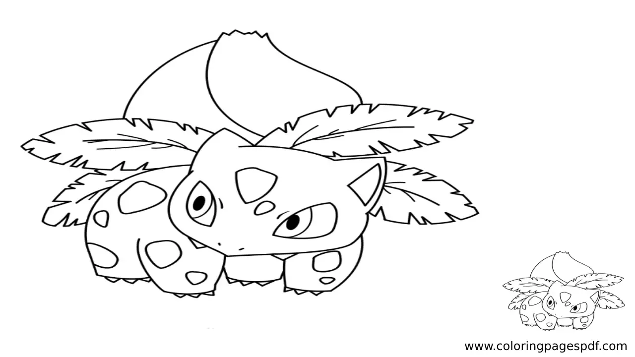 Coloring Page Of Ivysaur