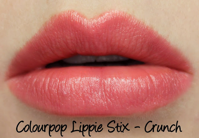 Colourpop Lippie Stix - Crunch Swatches & Review