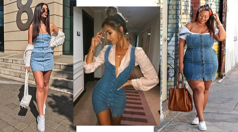 Vestido Jeans - Looks Para Se Inspirar Vestido Jeans - Looks Para Se Inspirar