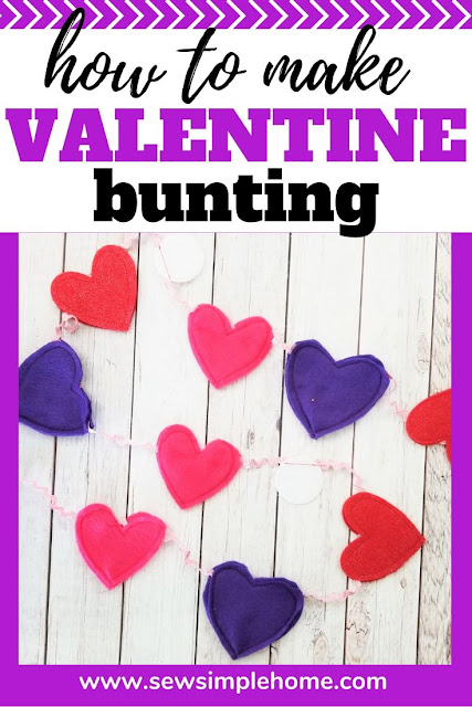 Create your own felt heart garland for Valentine decor with this free sewing project.