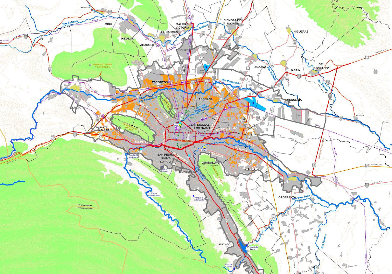  El planeamiento de la región