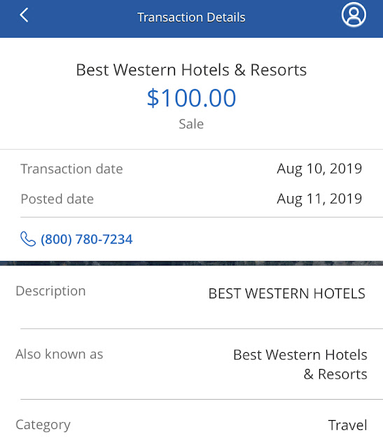 Chase Best Western Offer