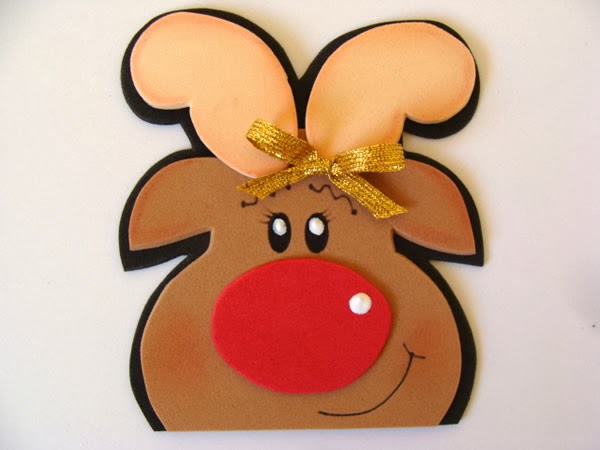Manualidades Reno Y Papa Noel Foami Portalapices Todo Navidad