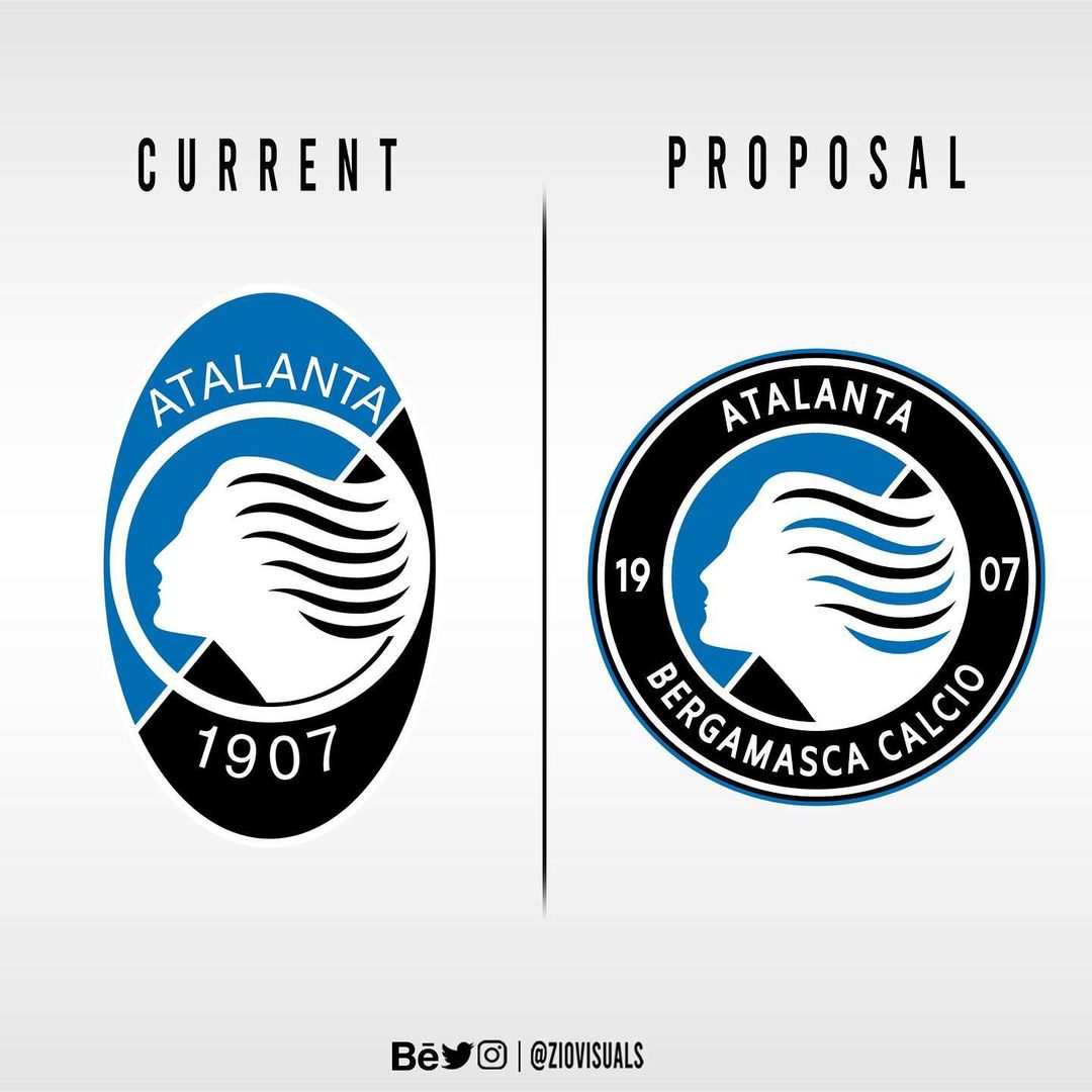 Football Logo Redesigns By Ziovisuals Footy Headlines