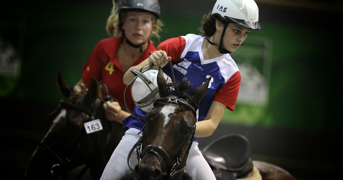HorseBall game during FEI World Equestrian Games HD Photos