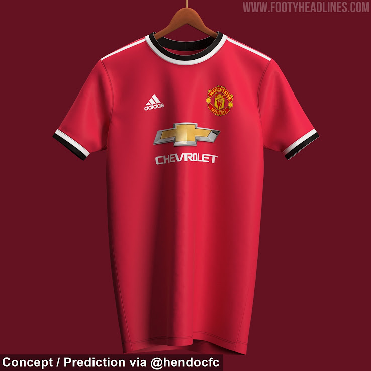 Manchester United 21 22 Home Kit Prediction Produced By Fakers Footy Headlines