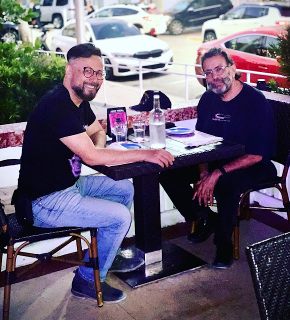 Artists Mike Janis and Lenny Campello at Naked Taco Miami Beach 2021