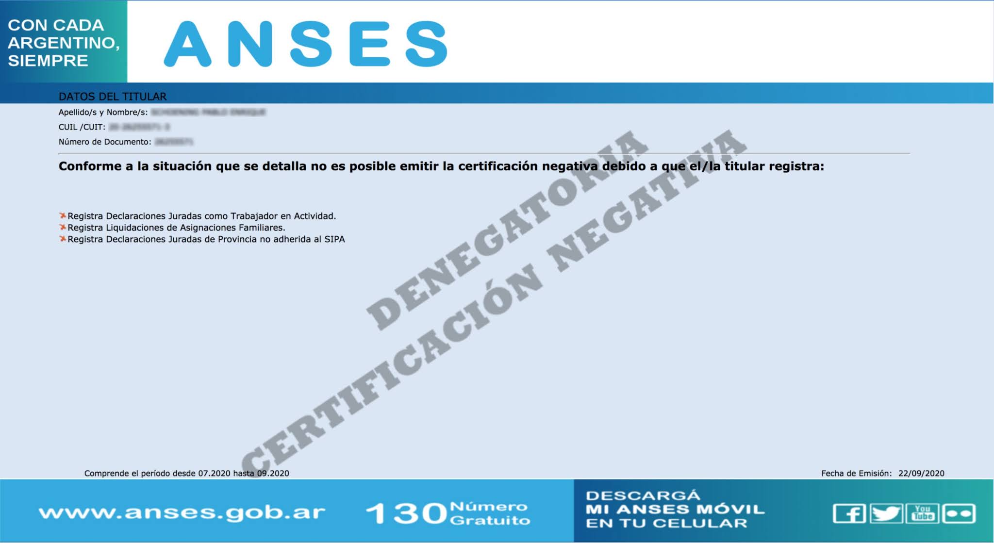 ANSES ¿Qué es, para qué sirve y cómo obtener la certificación negativa?