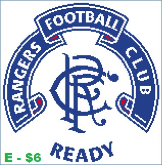 EASY PATTERNS: Rangers FC cross-stitch pattern