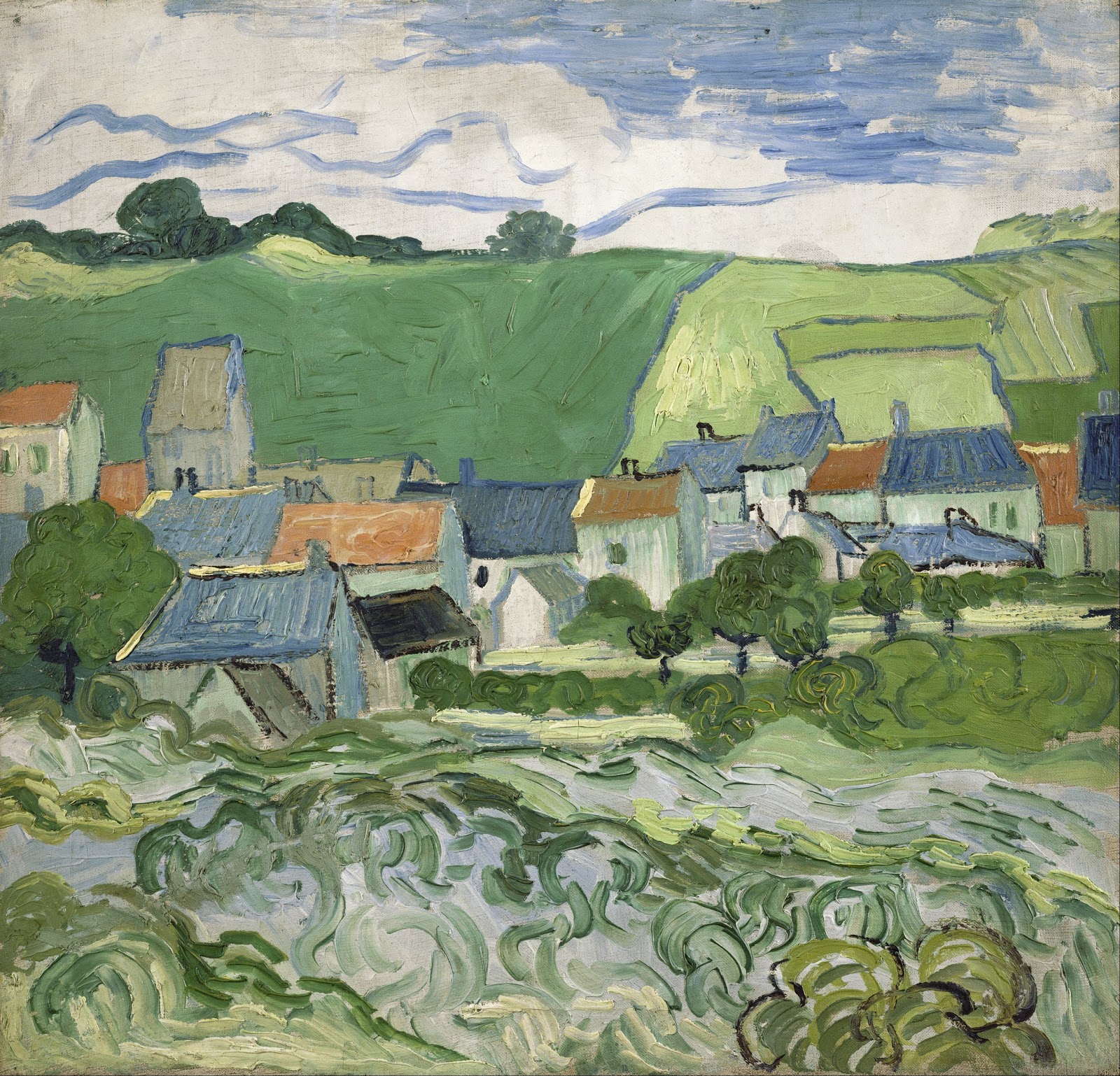 Peinture Van Gogh Auvers Sur Oise Van Gogh in Auvers-sur-Oise, France, 1890 | Masterpieces | Tutt'Art@