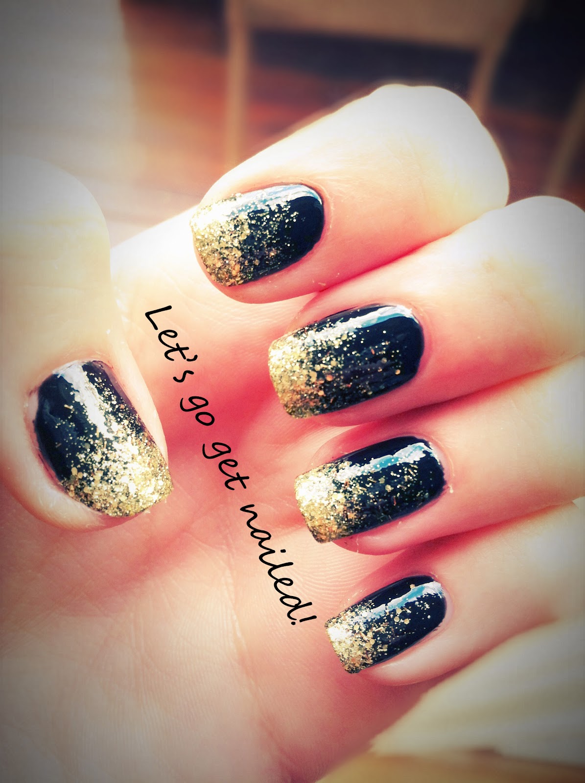 glitter stick on nails