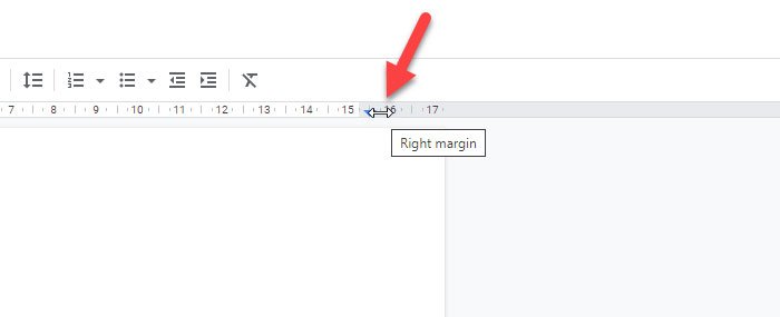 Cambiar el margen y el color de la página en Google Docs