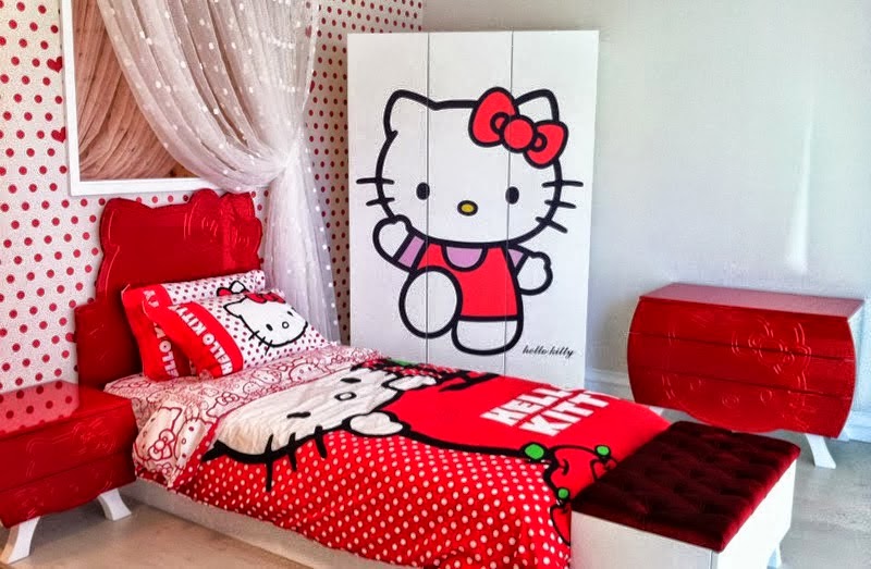 Kamar Tidur Hello Kitty Minimalis Menata Ruangan