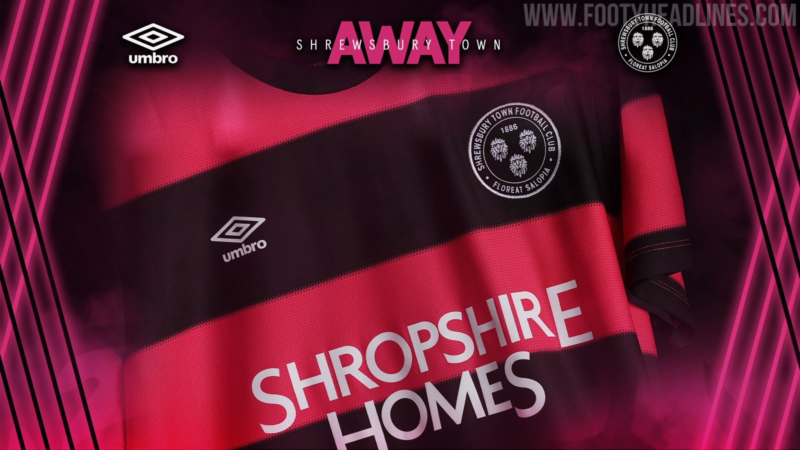 Shrewsbury Town 2122 Away Kit Revealed Footy Headlines