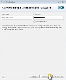 Eset Nod32 Product Activation - Activate using eset nod32 username and password