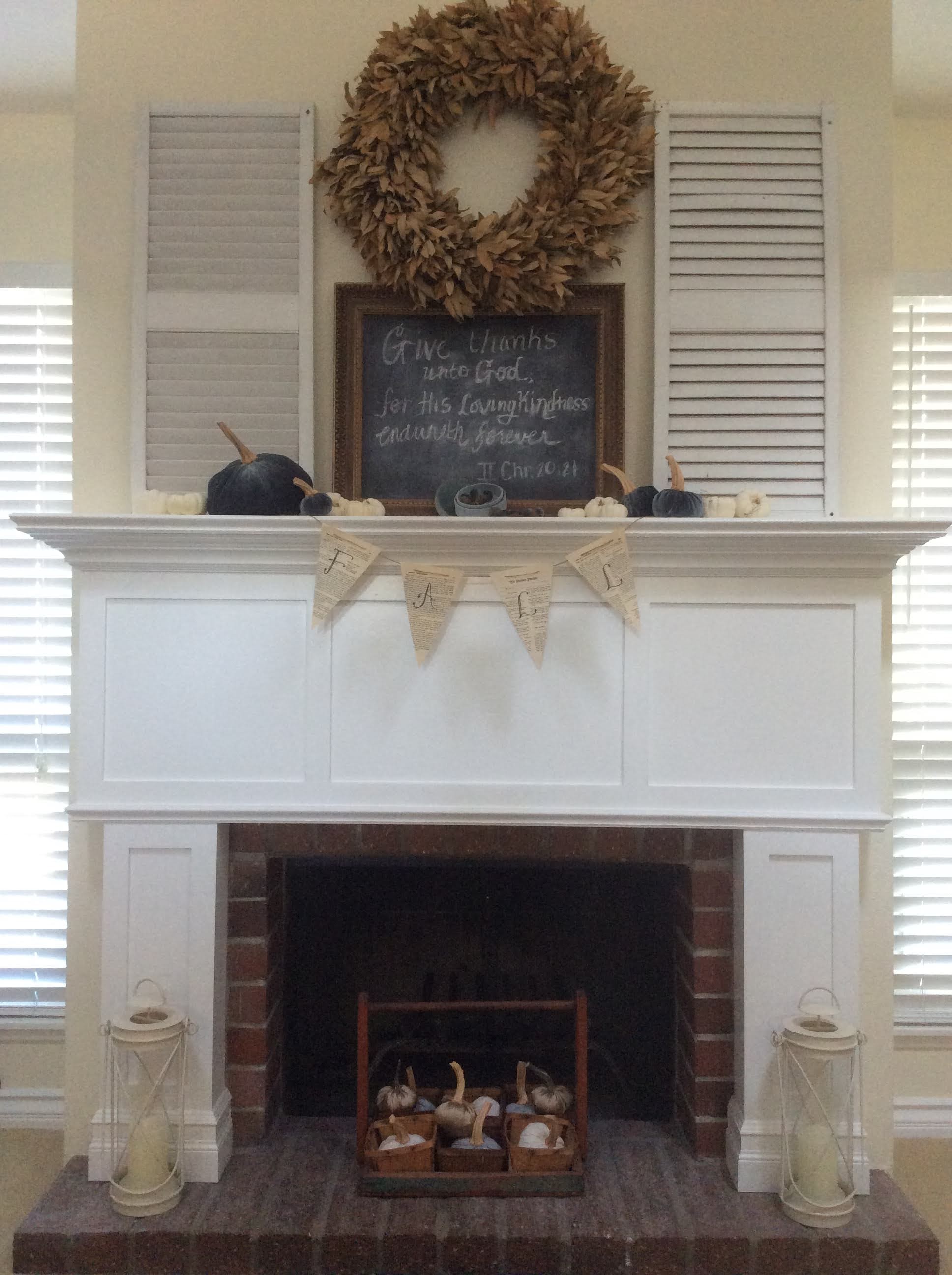 Fresh Vintage by Lisa S: Early Fall Mantle