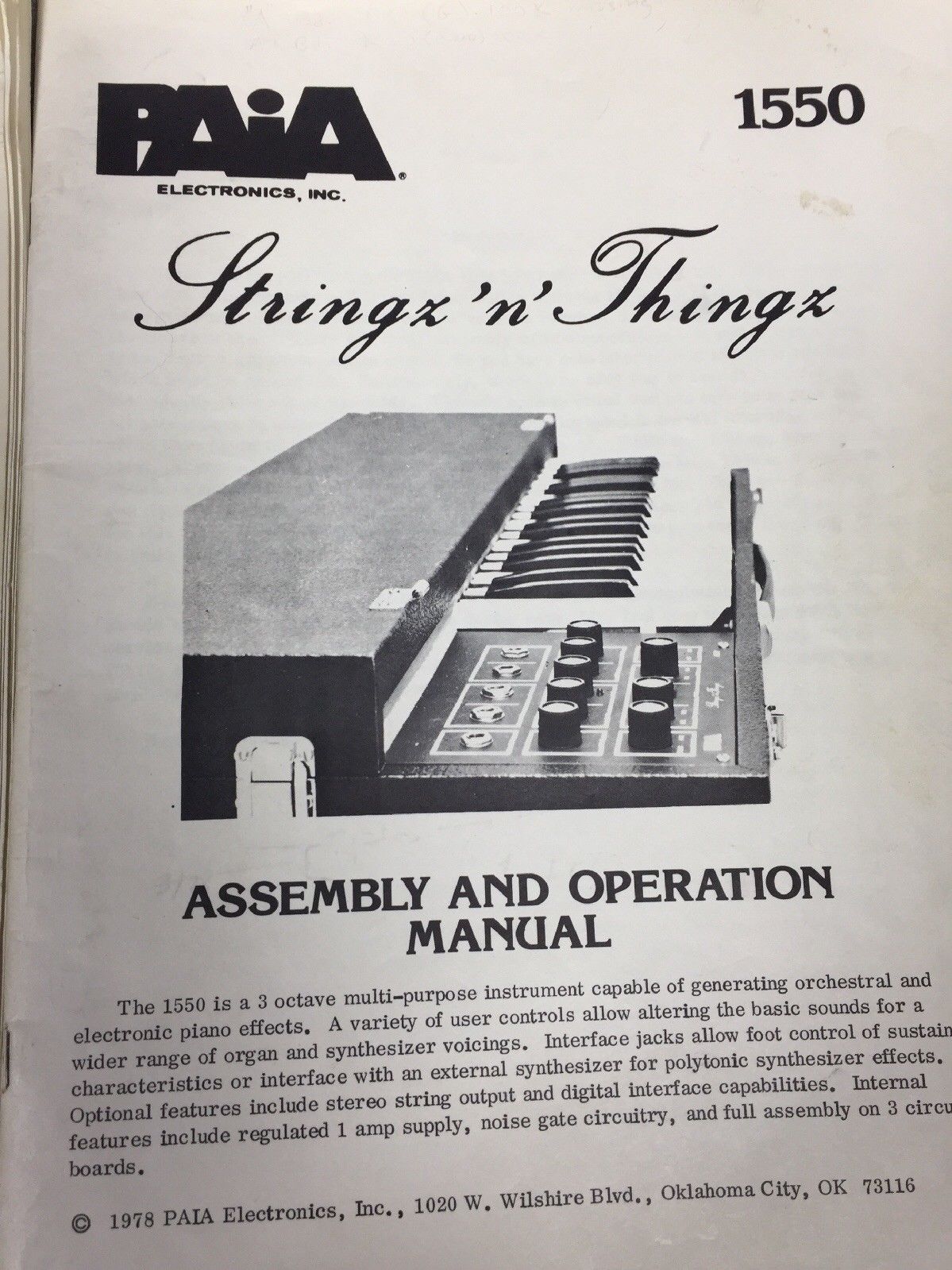 MATRIXSYNTH PAIA Organtua & Strings ‘n Things Assembly & Operations