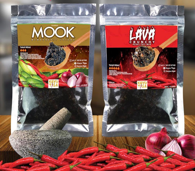 Jom Cuba Lava Crunchy dan Sambal Mook Dari Kayu Tiga Jom Cuba Lava Crunchy dan Sambal Mook Dari Kayu Tiga