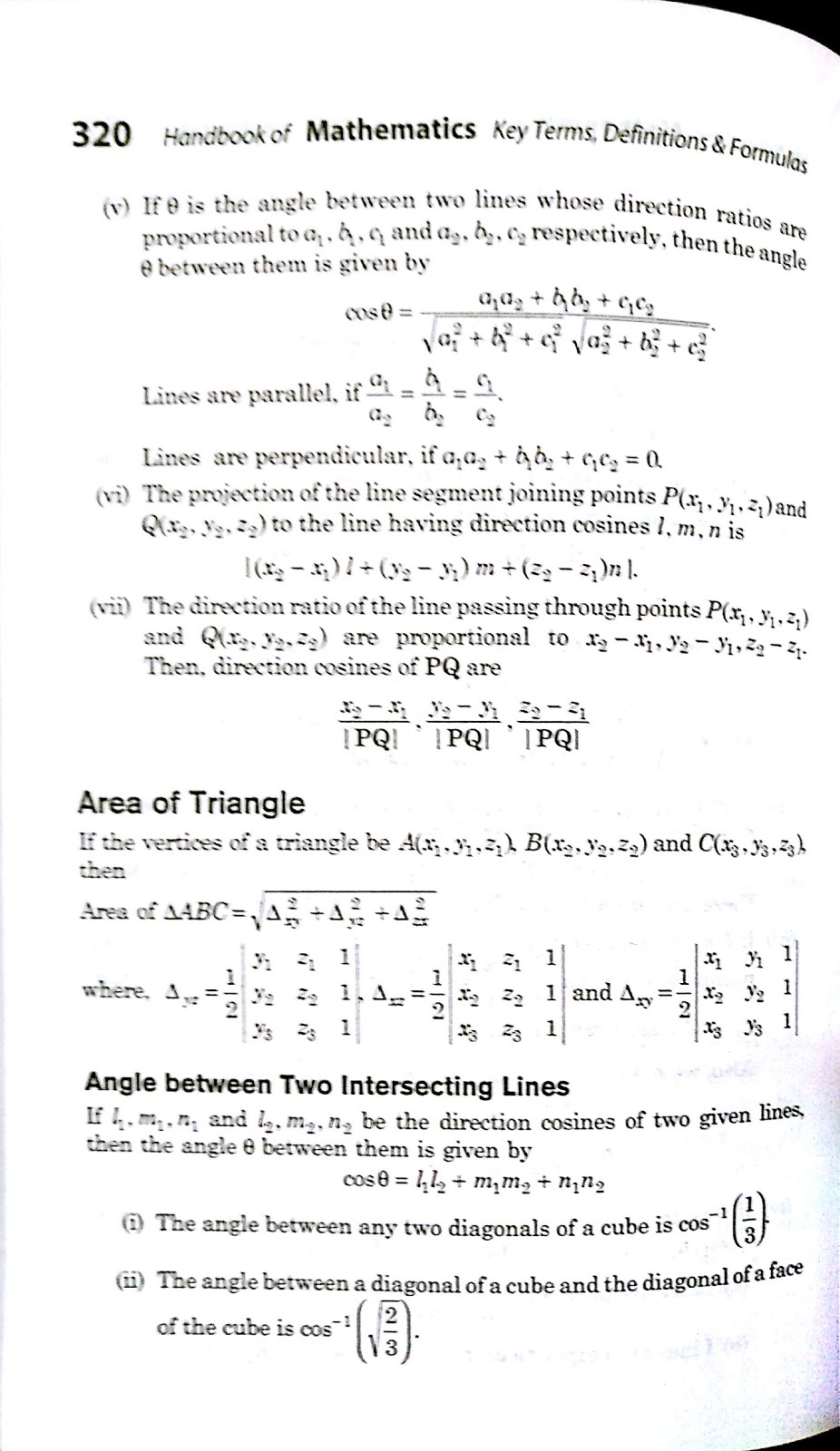 Geometry Formulas Class 12 Easy