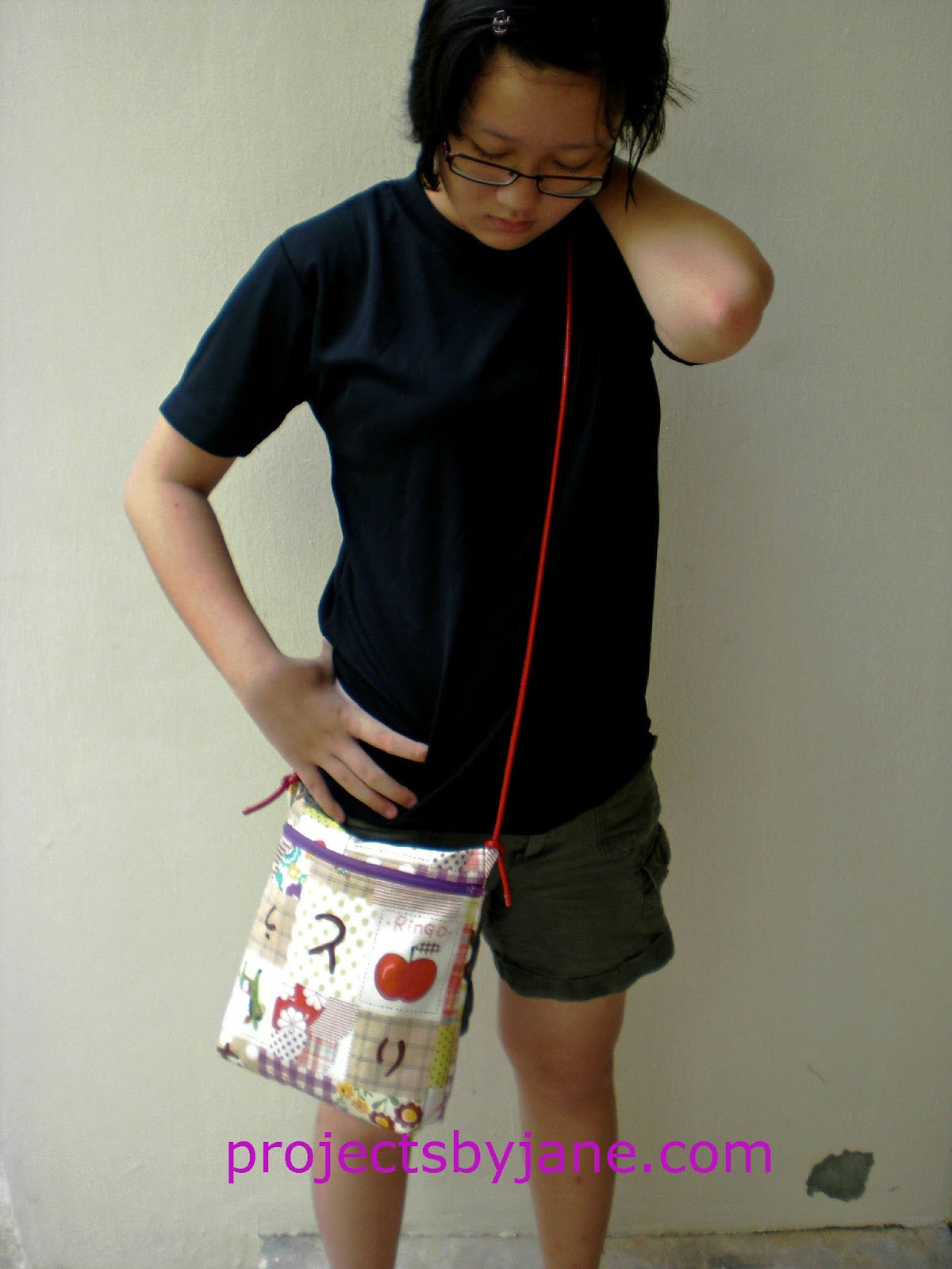 Front Zip Sling Bag Pattern