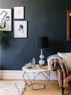 black wall side table lamp