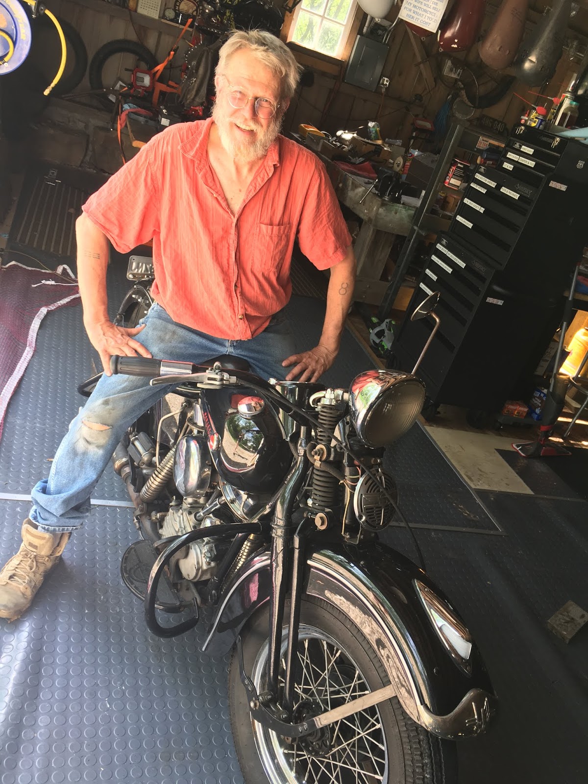 Bob's Indians REVERSING A HARLEY CLUTCH