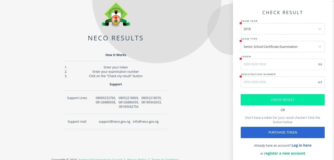 NECO 2023 SSCE (Internal) Result Checker | June/July