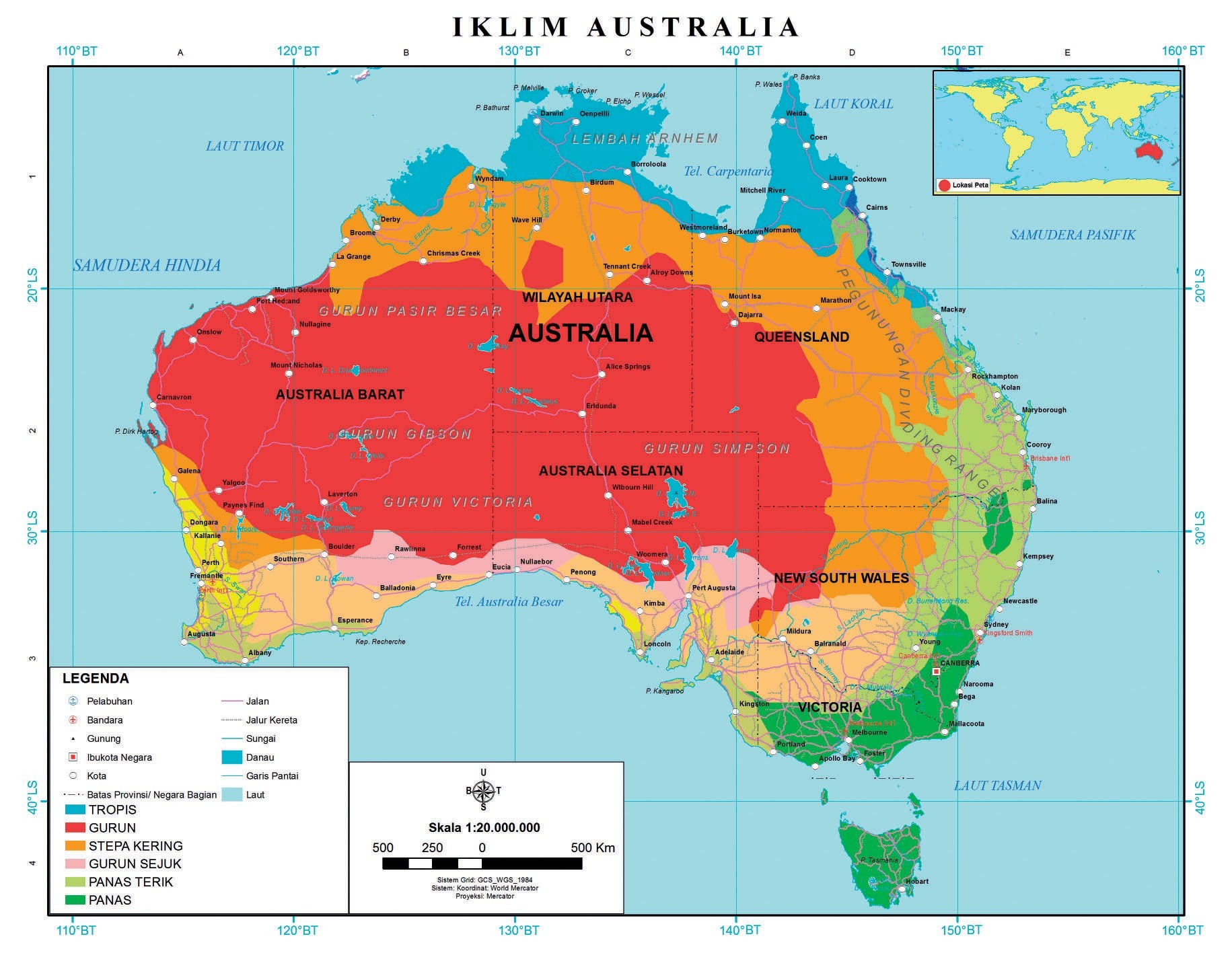 Materi Ips Kelas Ix Semester 1 Tema Keadaan Alam Negara Australia Asyiknya Belajar Ips