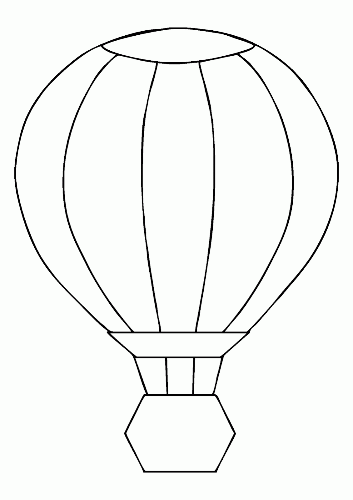Mewarnai Sketsa Gambar Balon Udara Yang Mudah Digambar Terbaru Kataucap