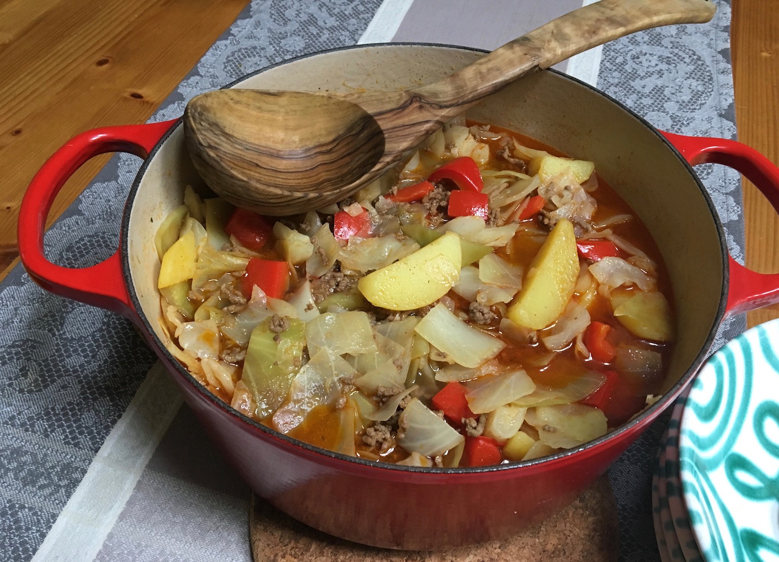 Hackfleisch-Kohl-Eintopf