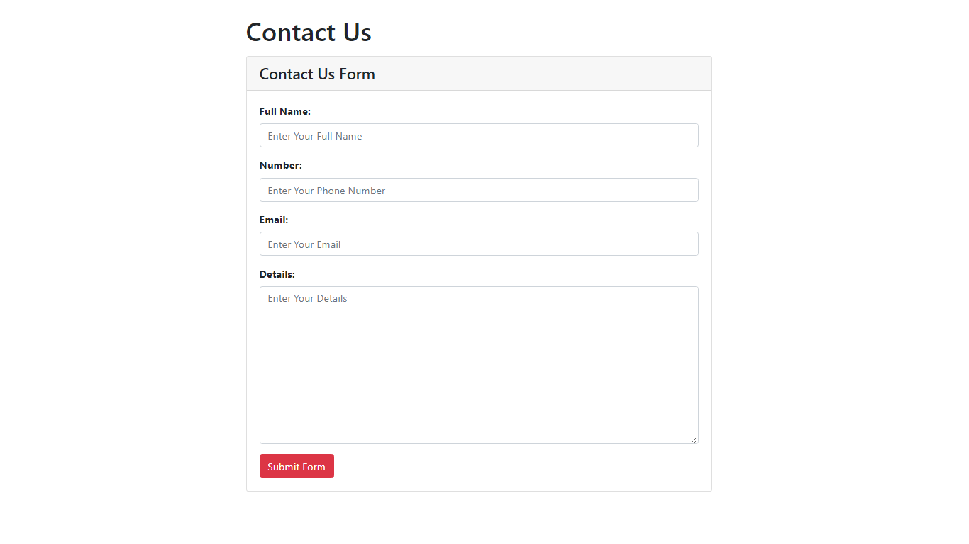 How To Create Contact Form Using Bootstrap | Web Designing Tutorials