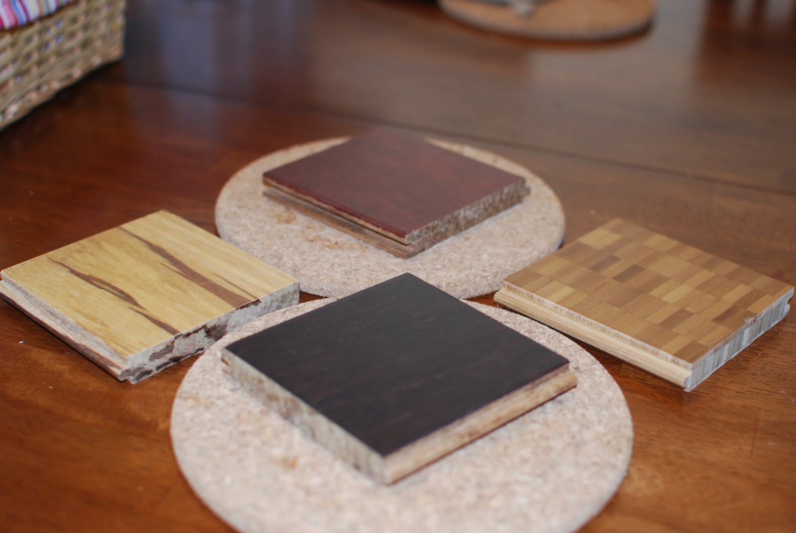 Wood By Design Repurposed flooring tranformed to coasters