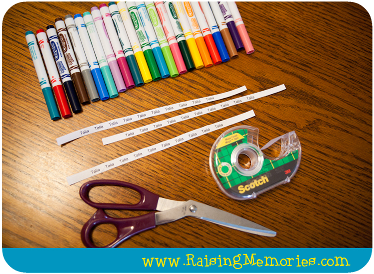 Raising Memories: Making & Documenting Family Memories: How to Make Your  Own School Name Labels