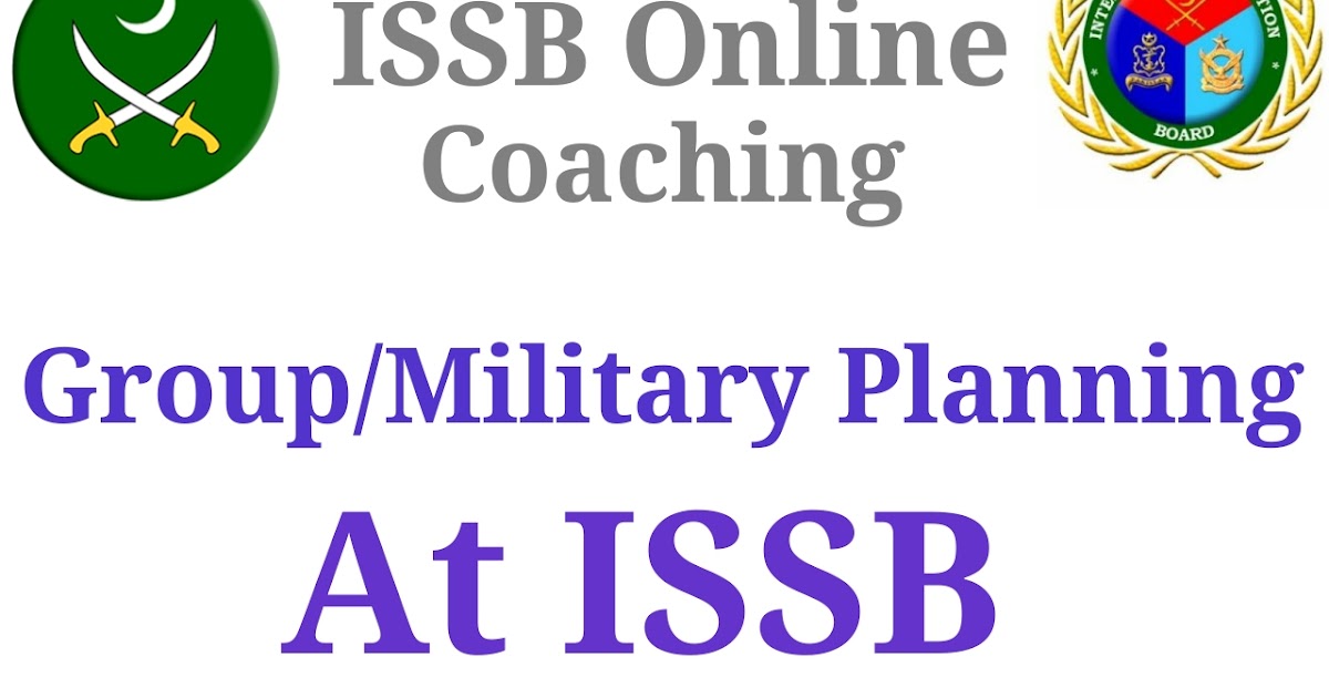 Group Planning/Military Planning at ISSB ISSB Online Coachings