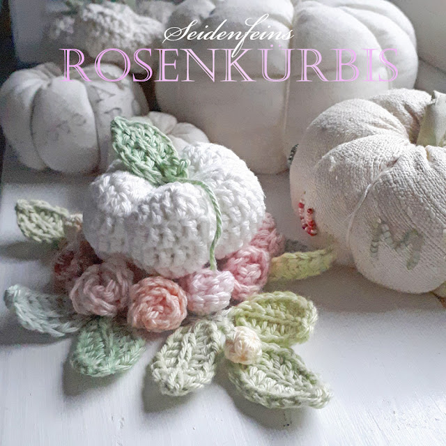 gehäkelter Rosenkürbis * crocheting a rose pumpkin